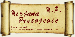 Mirjana Prstojević vizit kartica